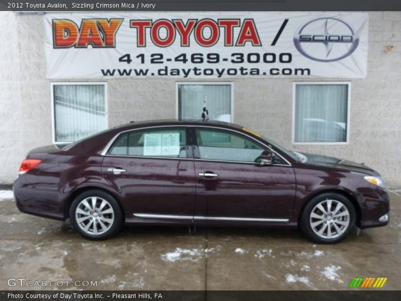 Sizzling Crimson Mica / Ivory 2012 Toyota Avalon