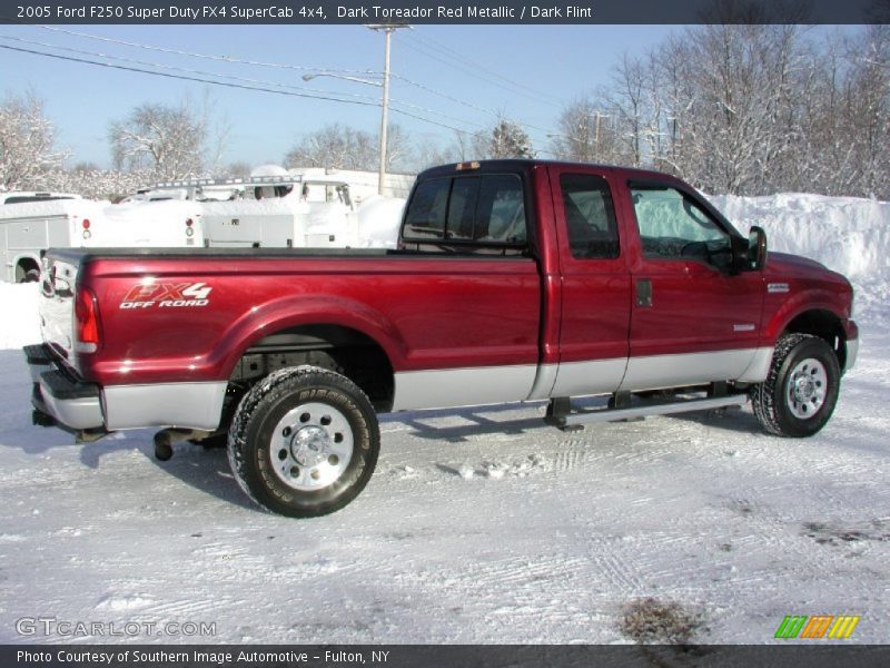 Dark Toreador Red Metallic / Dark Flint 2005 Ford F250 Super Duty FX4 SuperCab 4x4