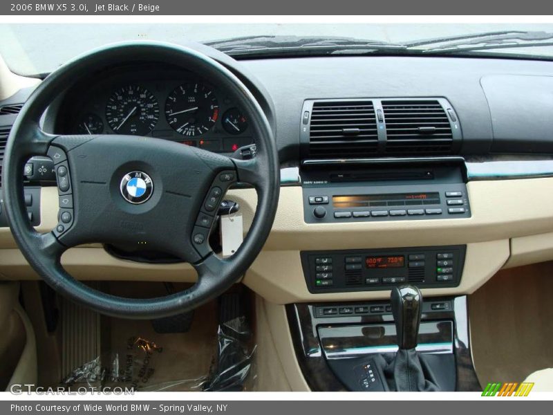 Jet Black / Beige 2006 BMW X5 3.0i