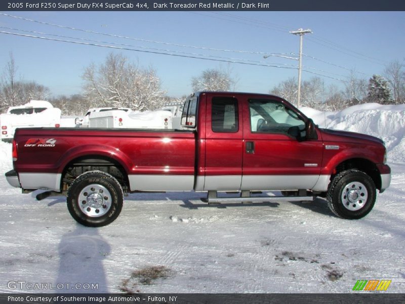 Dark Toreador Red Metallic / Dark Flint 2005 Ford F250 Super Duty FX4 SuperCab 4x4
