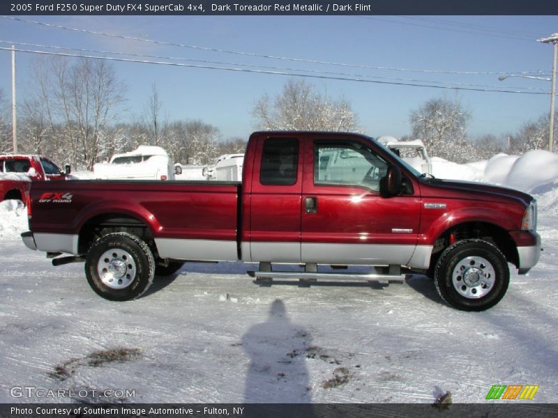 Dark Toreador Red Metallic / Dark Flint 2005 Ford F250 Super Duty FX4 SuperCab 4x4