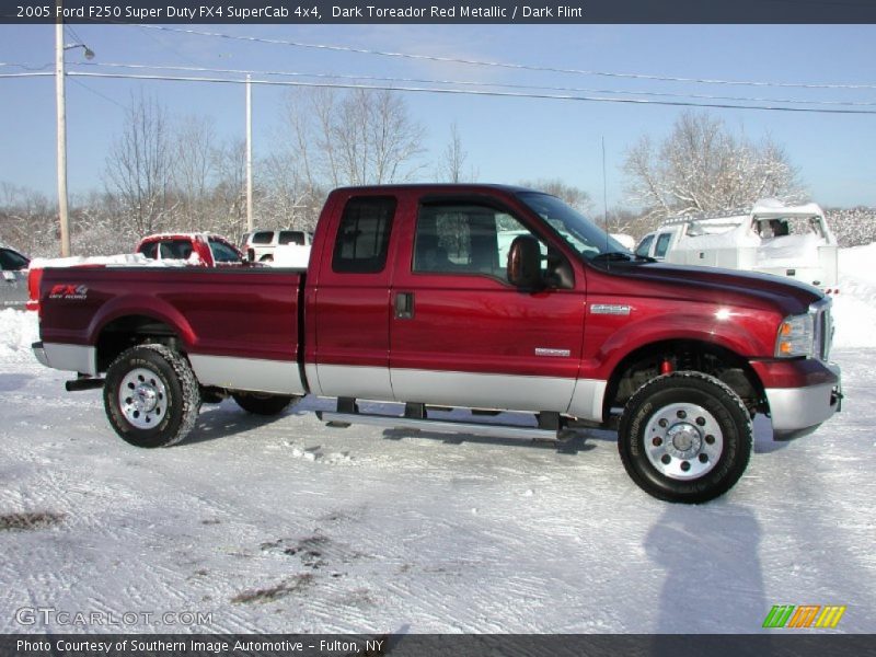 Dark Toreador Red Metallic / Dark Flint 2005 Ford F250 Super Duty FX4 SuperCab 4x4