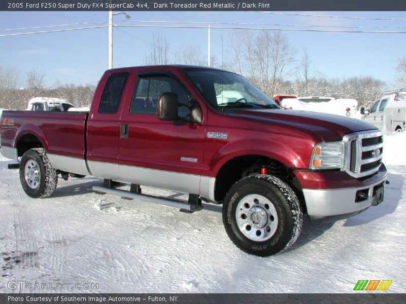 Dark Toreador Red Metallic / Dark Flint 2005 Ford F250 Super Duty FX4 SuperCab 4x4