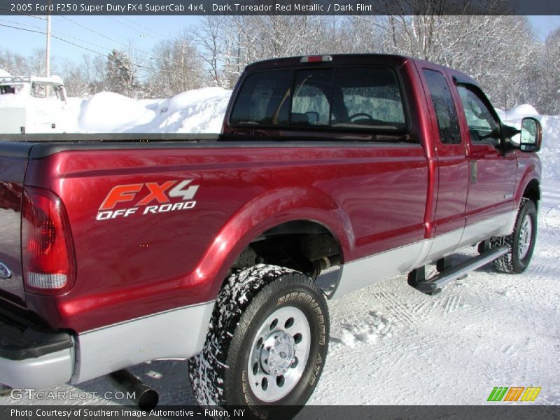 Dark Toreador Red Metallic / Dark Flint 2005 Ford F250 Super Duty FX4 SuperCab 4x4