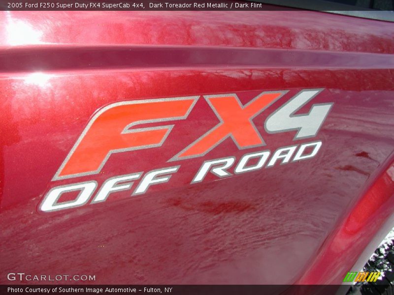 Dark Toreador Red Metallic / Dark Flint 2005 Ford F250 Super Duty FX4 SuperCab 4x4