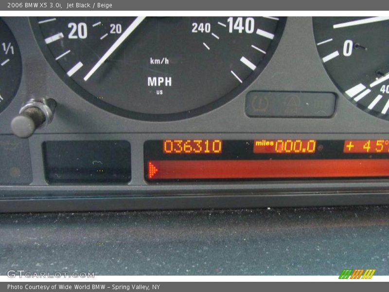 Jet Black / Beige 2006 BMW X5 3.0i