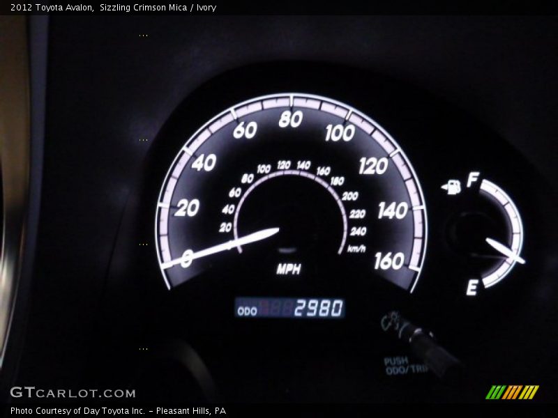  2012 Avalon   Gauges