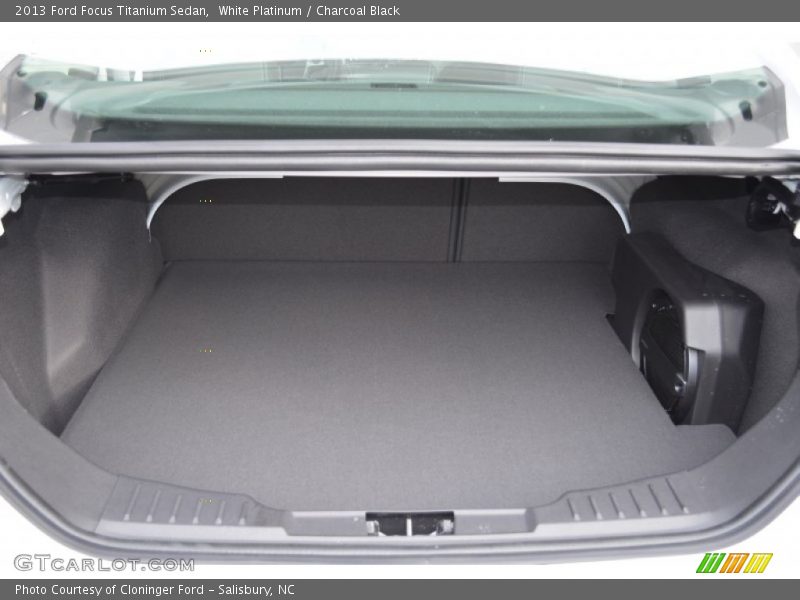 White Platinum / Charcoal Black 2013 Ford Focus Titanium Sedan