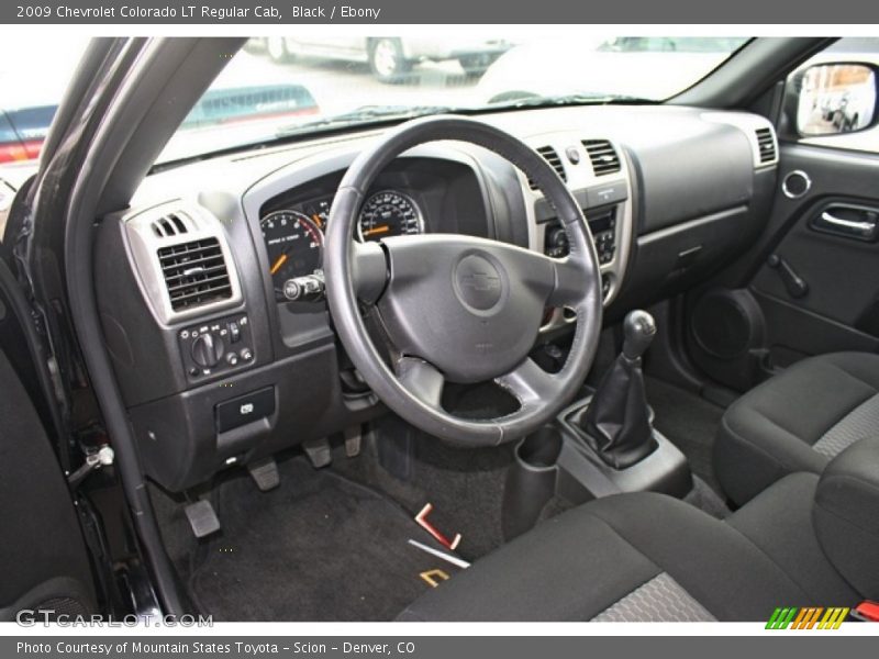 Ebony Interior - 2009 Colorado LT Regular Cab 