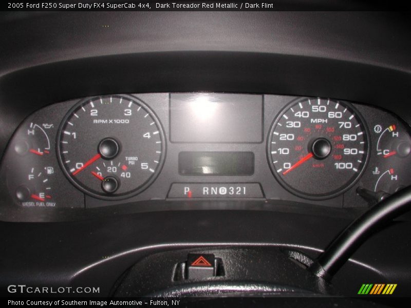 Dark Toreador Red Metallic / Dark Flint 2005 Ford F250 Super Duty FX4 SuperCab 4x4