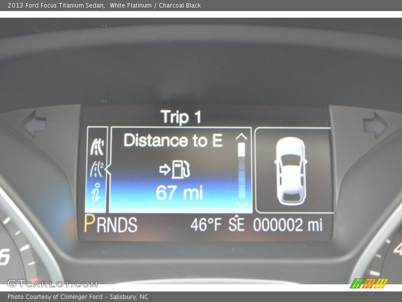 White Platinum / Charcoal Black 2013 Ford Focus Titanium Sedan