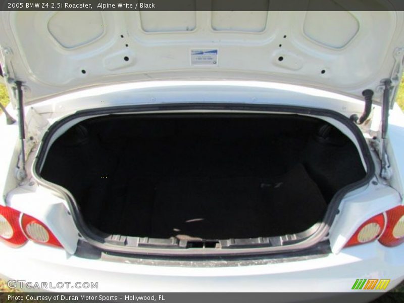 Alpine White / Black 2005 BMW Z4 2.5i Roadster