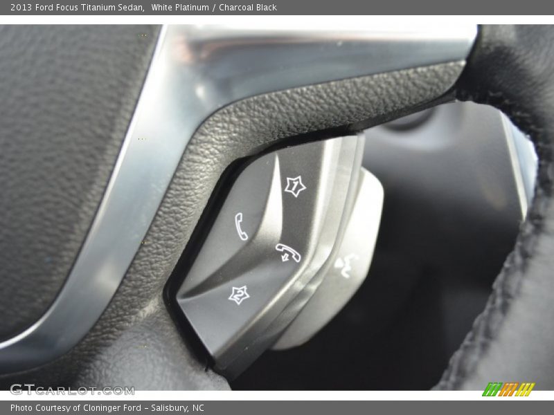 White Platinum / Charcoal Black 2013 Ford Focus Titanium Sedan