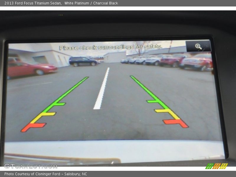 White Platinum / Charcoal Black 2013 Ford Focus Titanium Sedan
