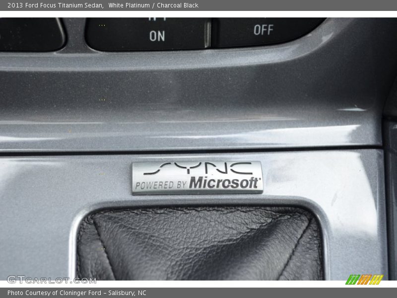 White Platinum / Charcoal Black 2013 Ford Focus Titanium Sedan
