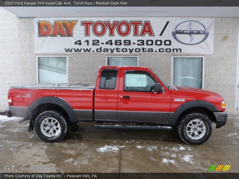 Torch Red / Medium Dark Flint 2007 Ford Ranger FX4 SuperCab 4x4
