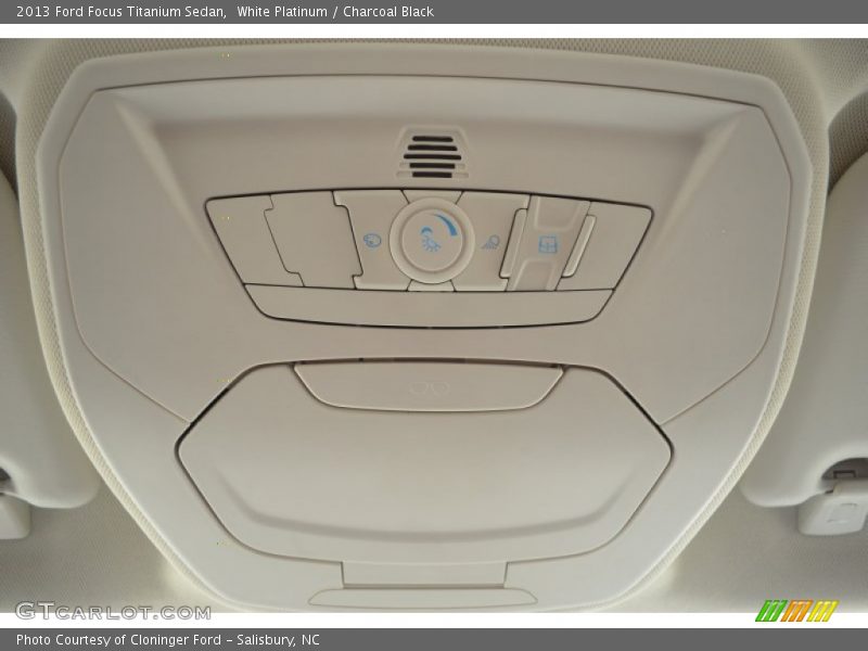 White Platinum / Charcoal Black 2013 Ford Focus Titanium Sedan