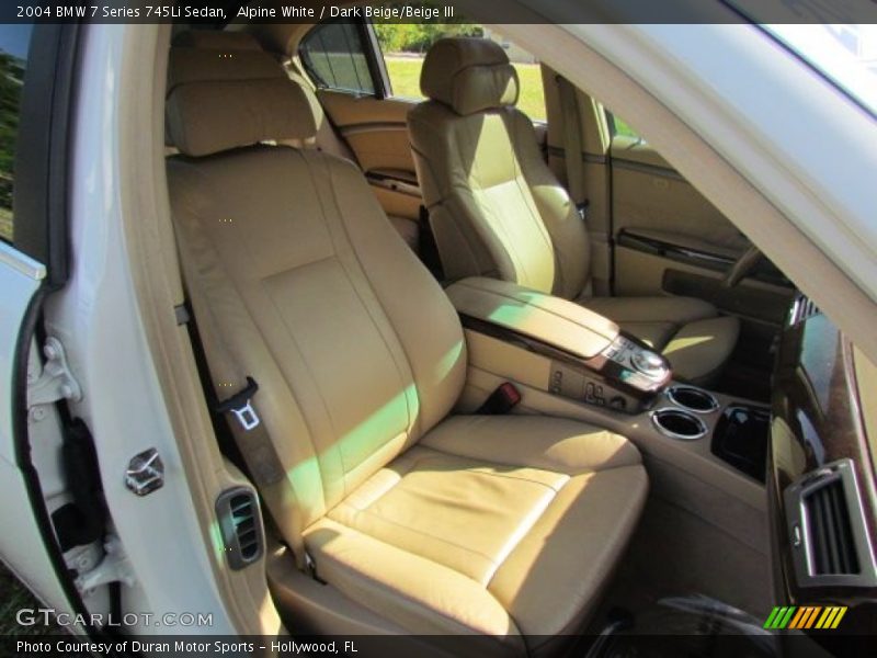 Front Seat of 2004 7 Series 745Li Sedan