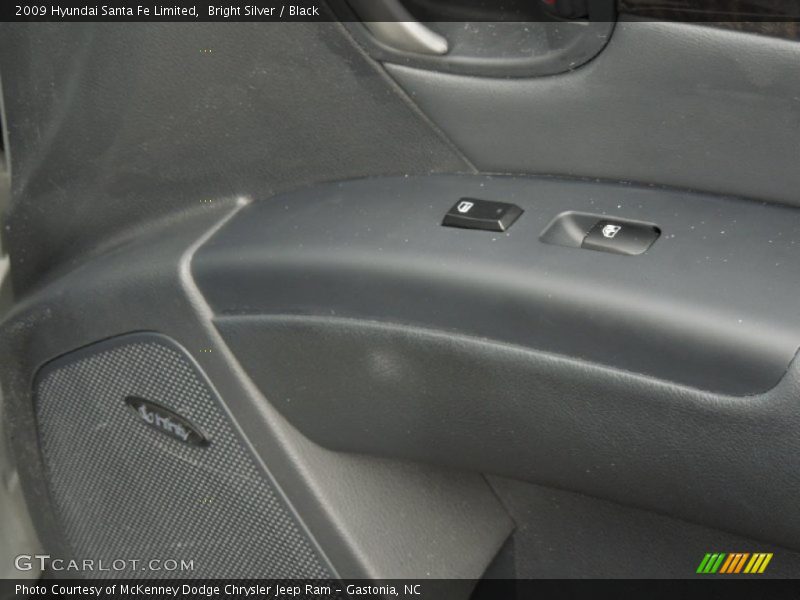 Bright Silver / Black 2009 Hyundai Santa Fe Limited