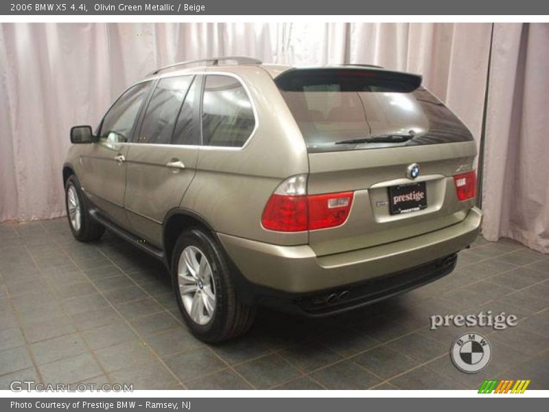 Olivin Green Metallic / Beige 2006 BMW X5 4.4i
