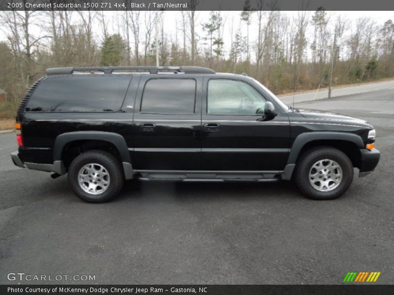 Black / Tan/Neutral 2005 Chevrolet Suburban 1500 Z71 4x4