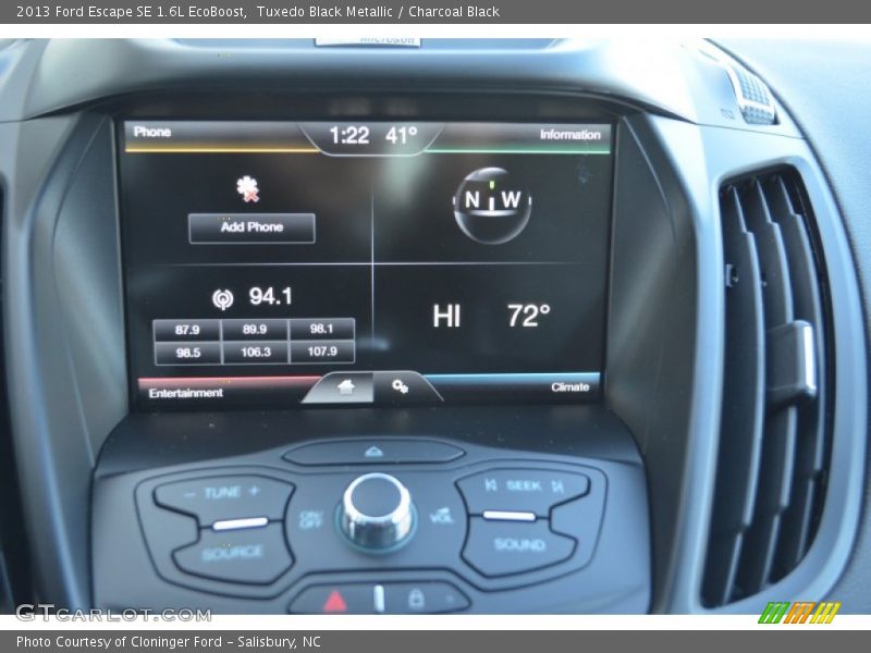 Tuxedo Black Metallic / Charcoal Black 2013 Ford Escape SE 1.6L EcoBoost