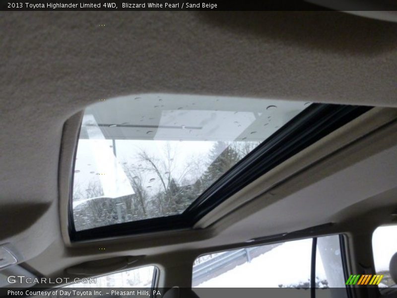 Blizzard White Pearl / Sand Beige 2013 Toyota Highlander Limited 4WD