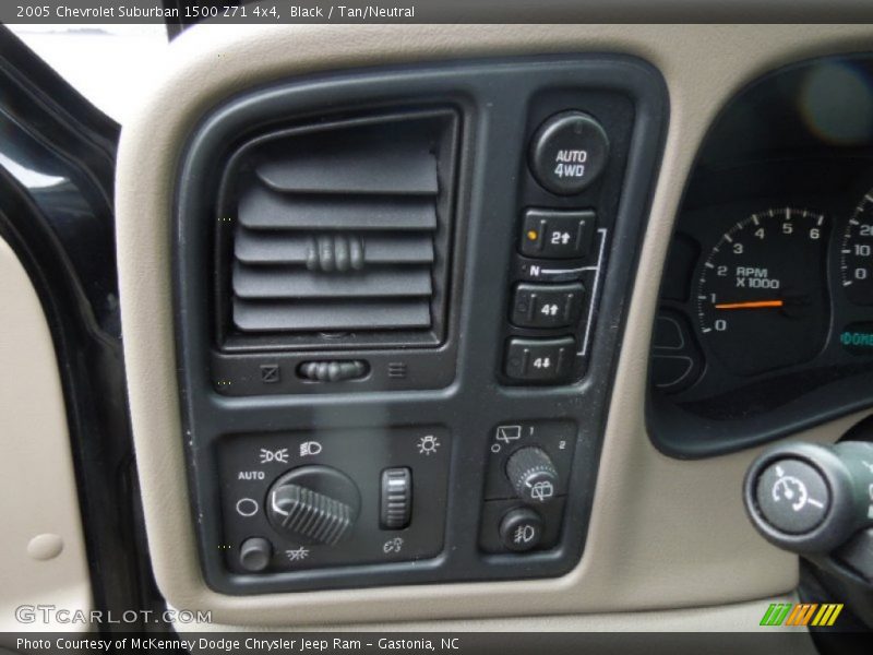 Controls of 2005 Suburban 1500 Z71 4x4