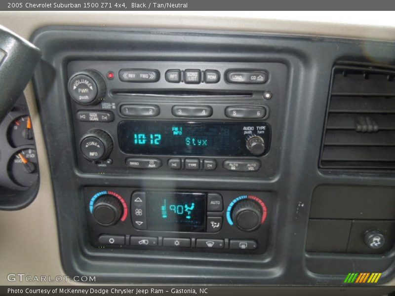 Controls of 2005 Suburban 1500 Z71 4x4