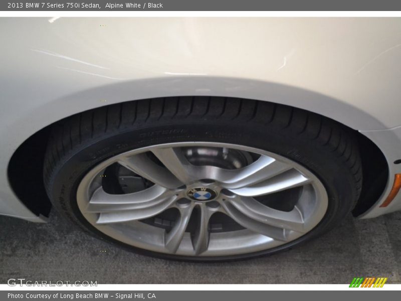 Alpine White / Black 2013 BMW 7 Series 750i Sedan