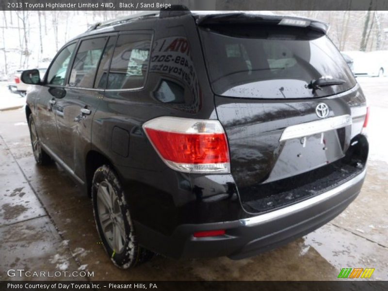 Black / Sand Beige 2013 Toyota Highlander Limited 4WD