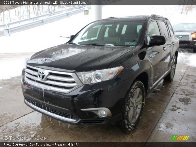 Black / Sand Beige 2013 Toyota Highlander Limited 4WD