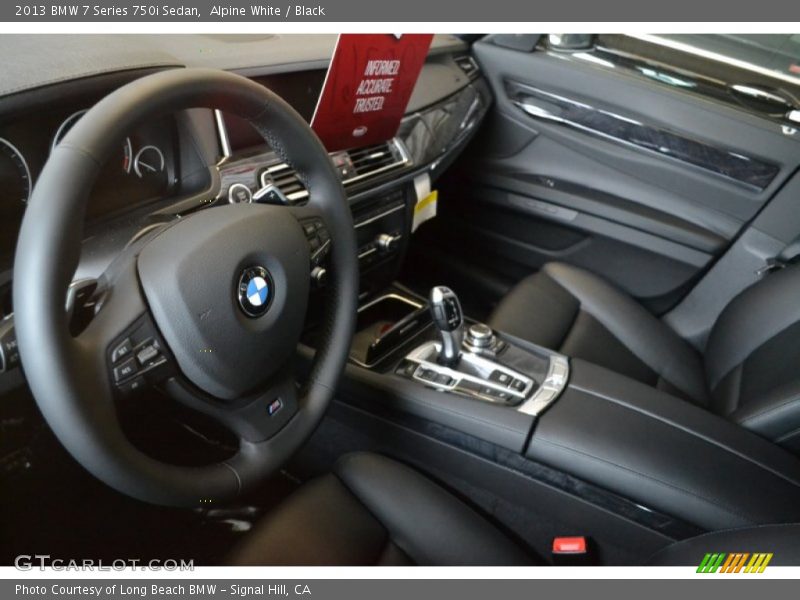 Alpine White / Black 2013 BMW 7 Series 750i Sedan