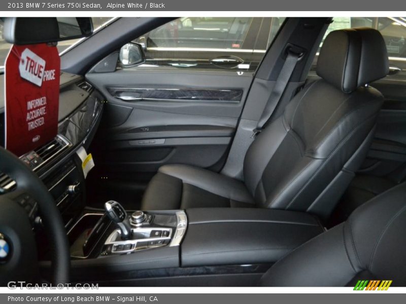 Alpine White / Black 2013 BMW 7 Series 750i Sedan