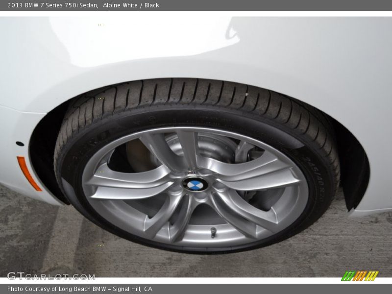 Alpine White / Black 2013 BMW 7 Series 750i Sedan