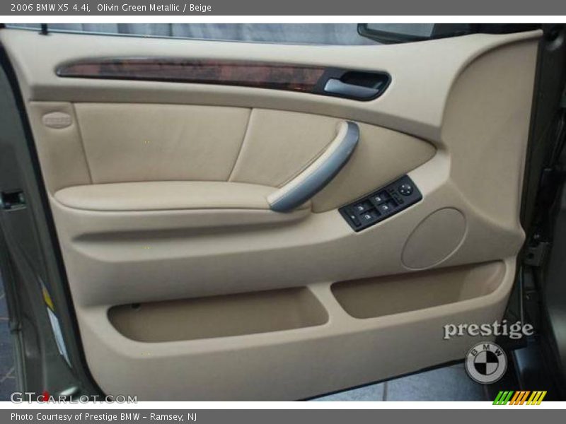 Olivin Green Metallic / Beige 2006 BMW X5 4.4i