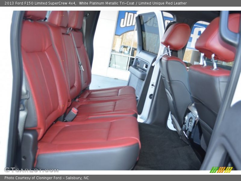 Rear Seat of 2013 F150 Limited SuperCrew 4x4