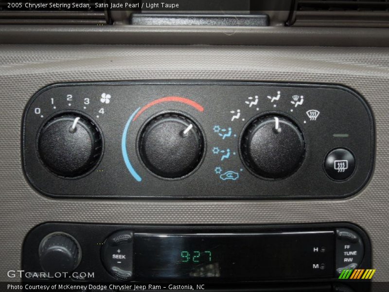 Controls of 2005 Sebring Sedan