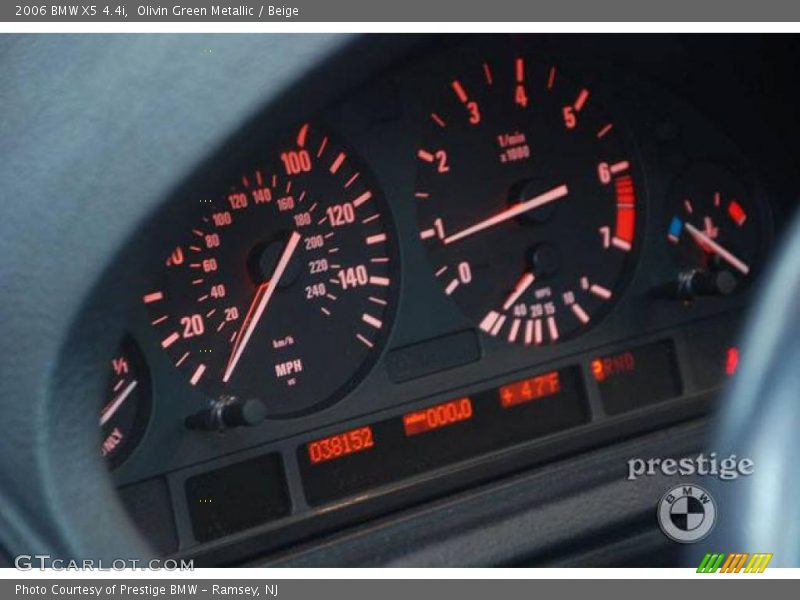 Olivin Green Metallic / Beige 2006 BMW X5 4.4i