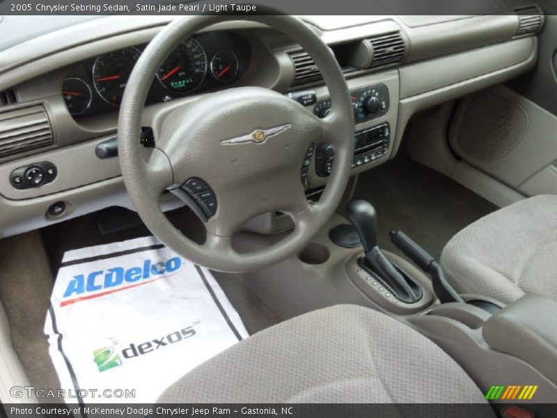 Satin Jade Pearl / Light Taupe 2005 Chrysler Sebring Sedan