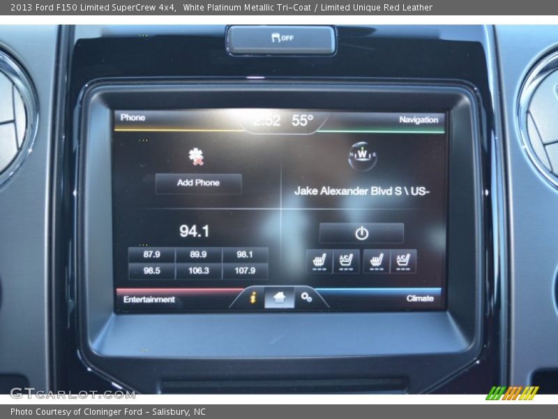 Navigation of 2013 F150 Limited SuperCrew 4x4