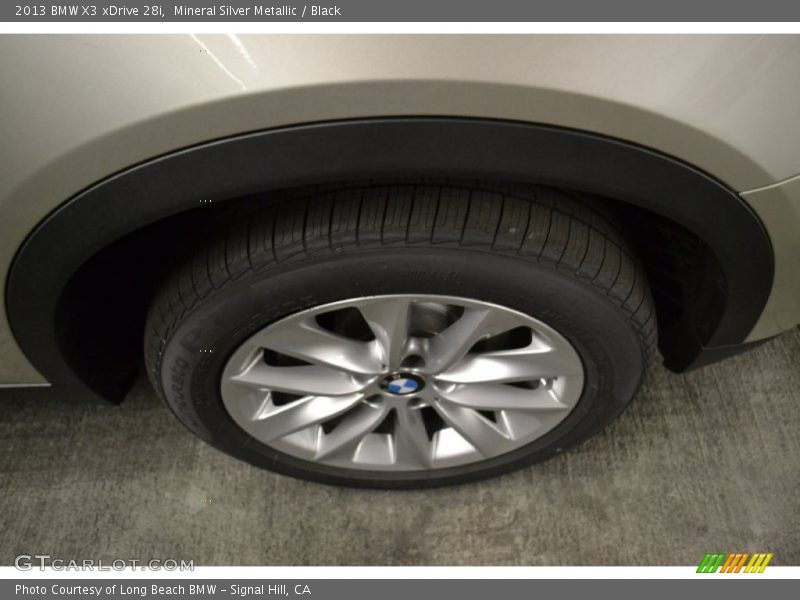 Mineral Silver Metallic / Black 2013 BMW X3 xDrive 28i