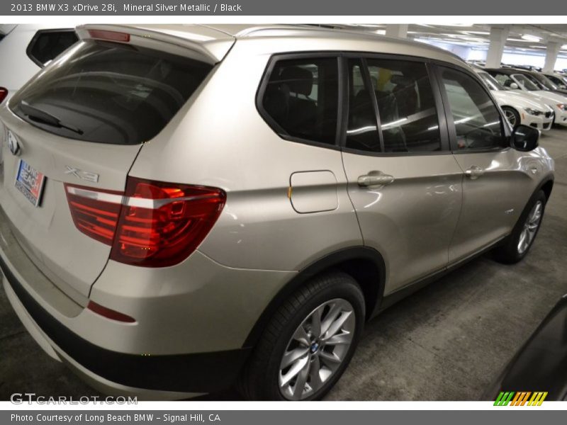 Mineral Silver Metallic / Black 2013 BMW X3 xDrive 28i