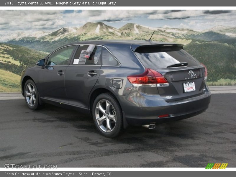 Magnetic Gray Metallic / Light Gray 2013 Toyota Venza LE AWD