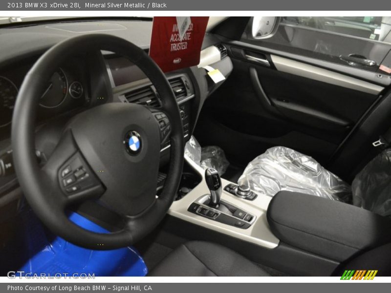 Mineral Silver Metallic / Black 2013 BMW X3 xDrive 28i
