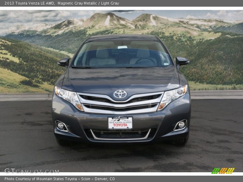 Magnetic Gray Metallic / Light Gray 2013 Toyota Venza LE AWD