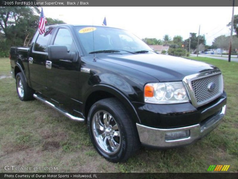 Black / Black 2005 Ford F150 Lariat SuperCrew