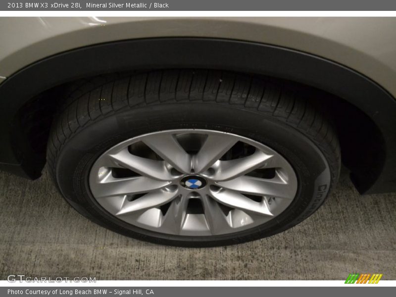 Mineral Silver Metallic / Black 2013 BMW X3 xDrive 28i