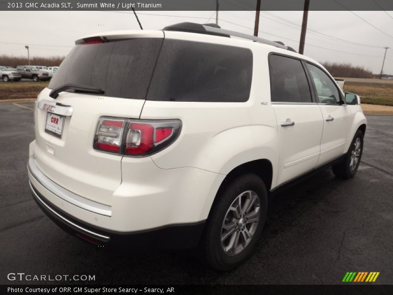 Summit White / Light Titanium 2013 GMC Acadia SLT