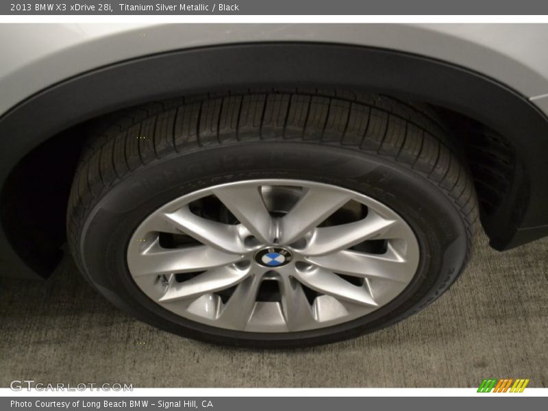 Titanium Silver Metallic / Black 2013 BMW X3 xDrive 28i